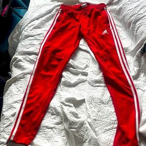 Red sweatpants